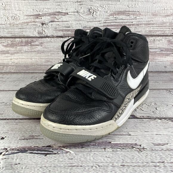 Nike Air Jordan Legacy 312 High Top Sneakers Black White Youth Size 7 - Picture 7 of 16